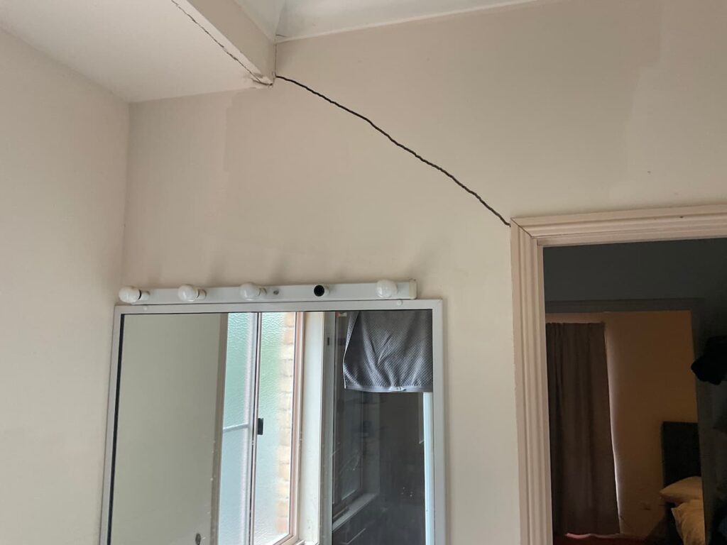 Cracks in walls