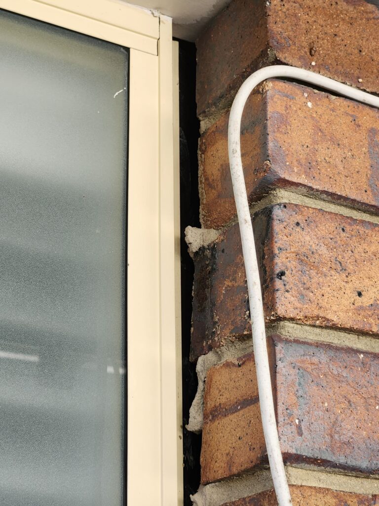 Gaps around doors and windows